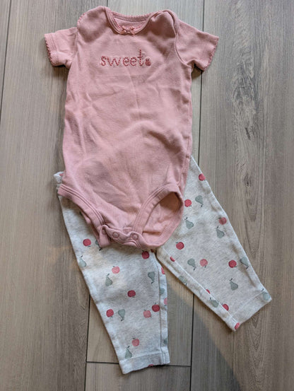 Girls 3-6 Month Fall/Winter Outfit Set - 3 Outfit Pack, Kids 6 Month (3-6M)