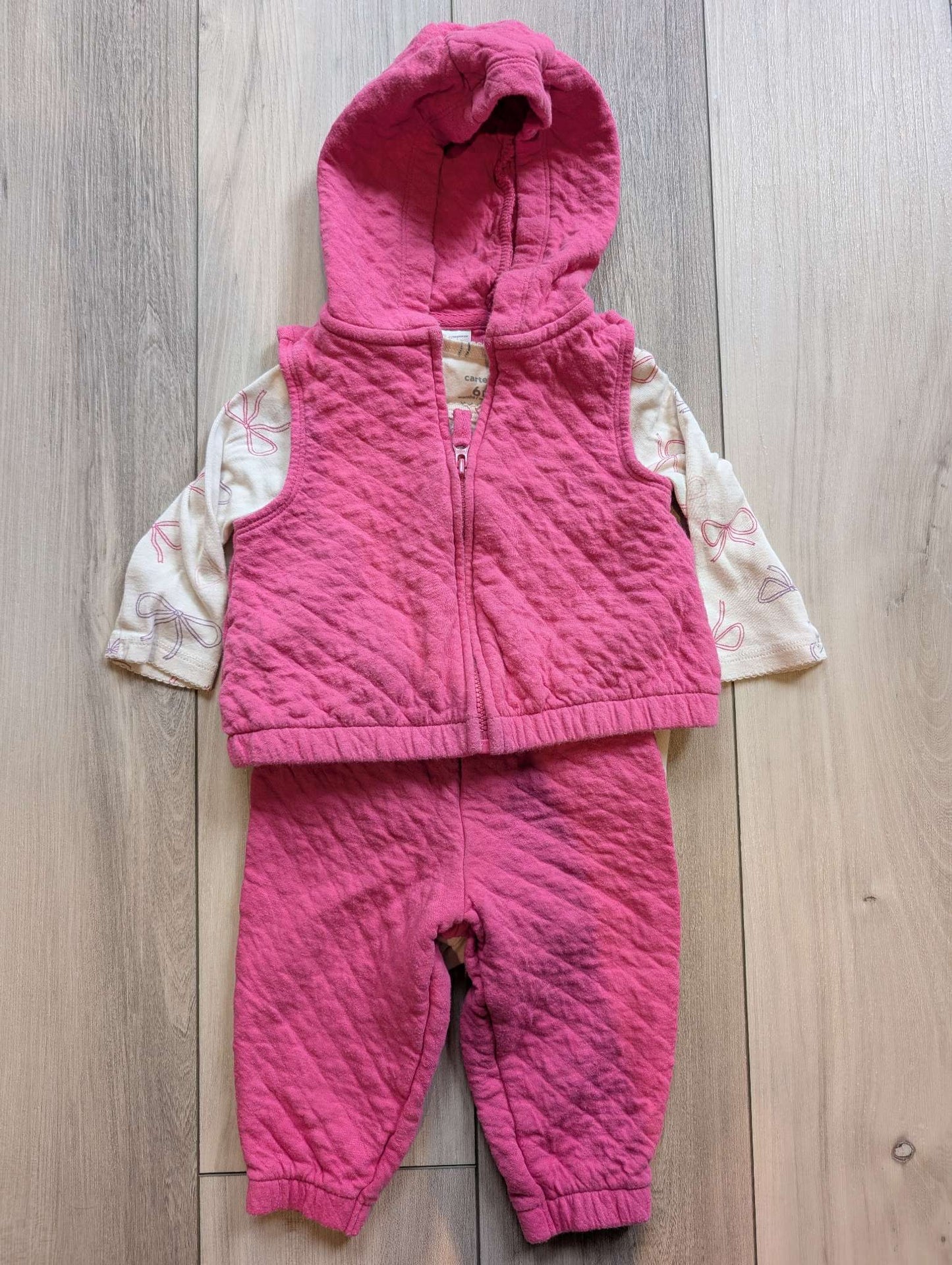 Girls 3-6 Month Fall/Winter Outfit Set - 3 Outfit Pack, Kids 6 Month (3-6M)