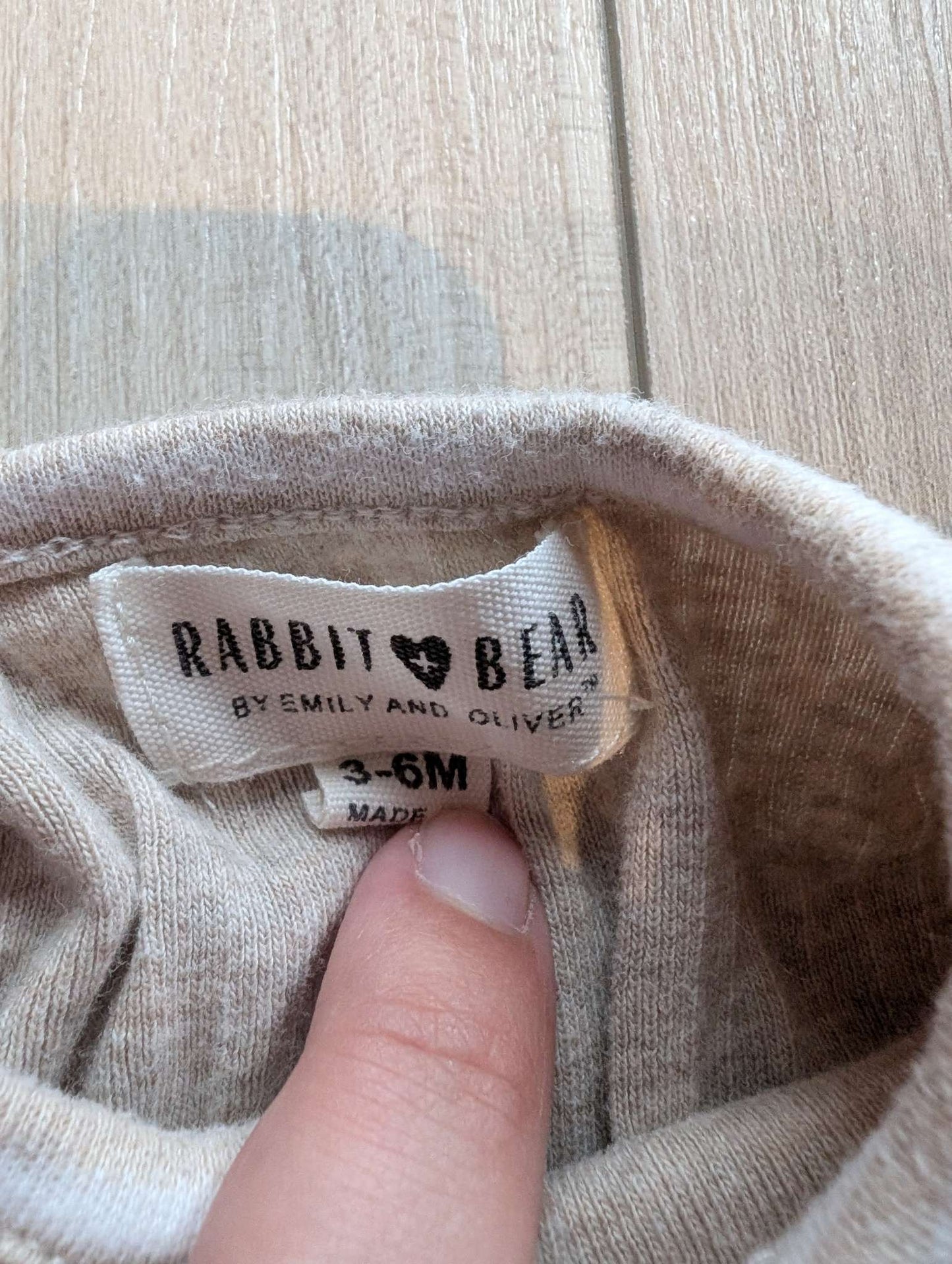 Gender Neutral 3-6 Month Rabbit + Bear Jumpsuit , Kids 6 Month (3-6M)