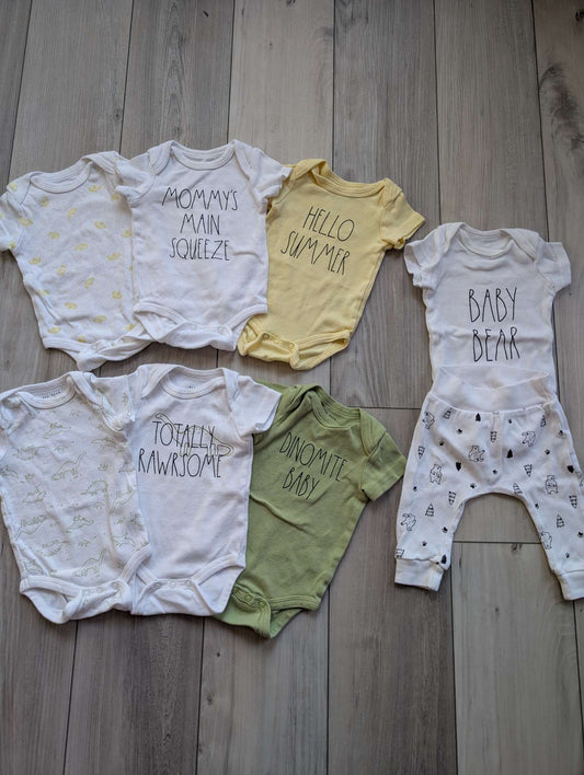 0-3 Month Rae Dunn Baby Set, Kids 3 Month (0-3M)