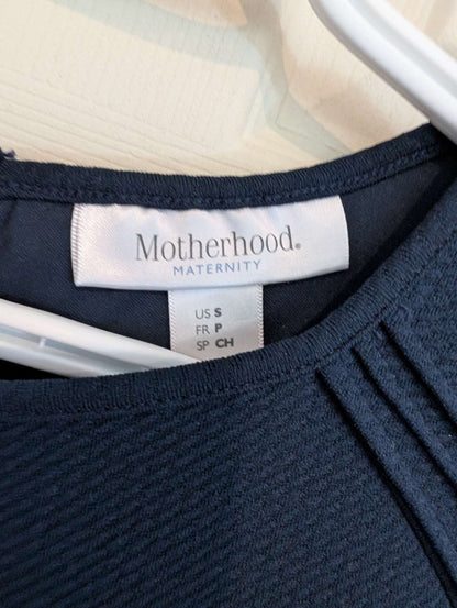 Small Navy Motherhood Maternity Dress, Maternity S (4-6)