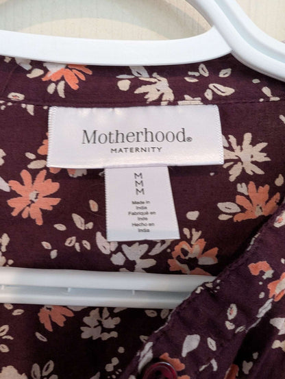 Medium Motherhood Maternity Floral Patterned Blouse, Maternity M (8-10)