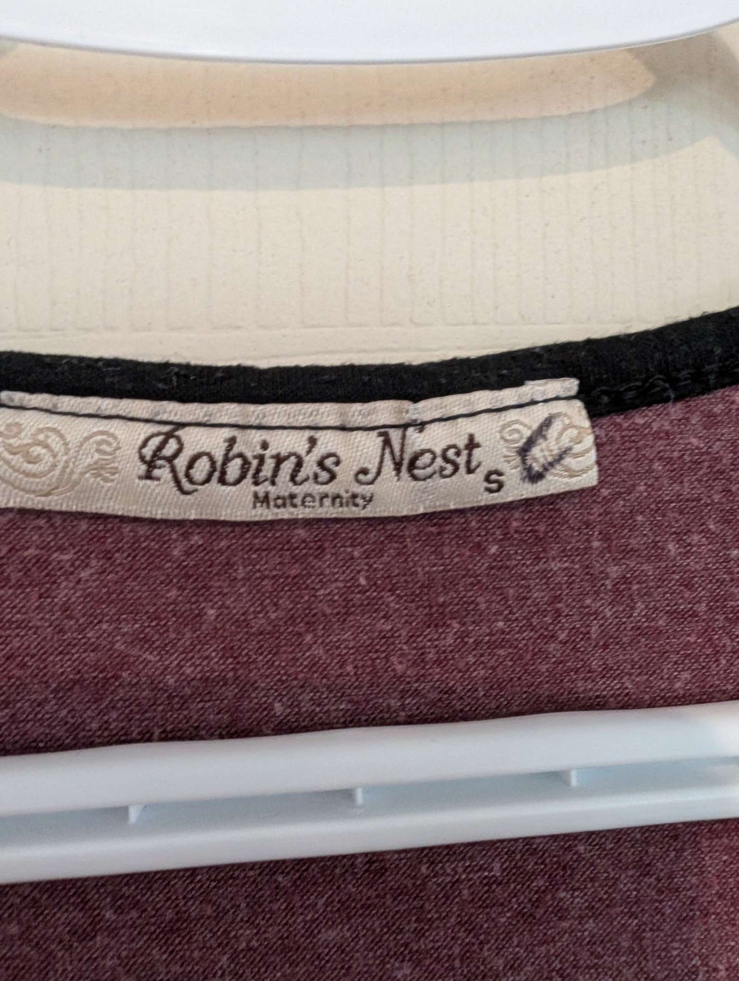 Small Robin's Nest Maternity Top, Maternity S (4-6)