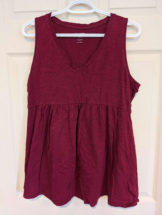 Large Burgundy Old Navy Maternity Tank, Maternity L (12-14)