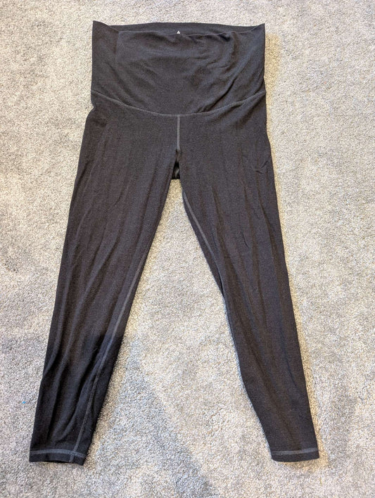 Grey Medium Old Navy Active Maternity Leggings - 7/8 Length, Maternity M (8-10)