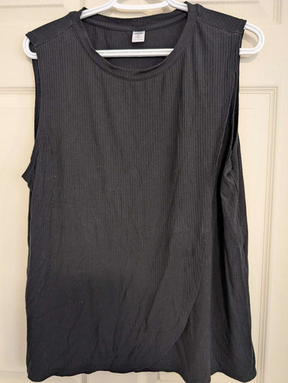 Black Medium Nursing Tank, Maternity M (8-10)