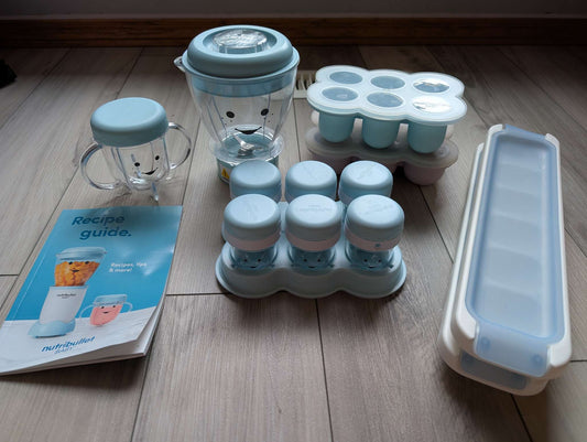 Nutri Bullet Baby Food Prep System + 3 Additional Storage Containers