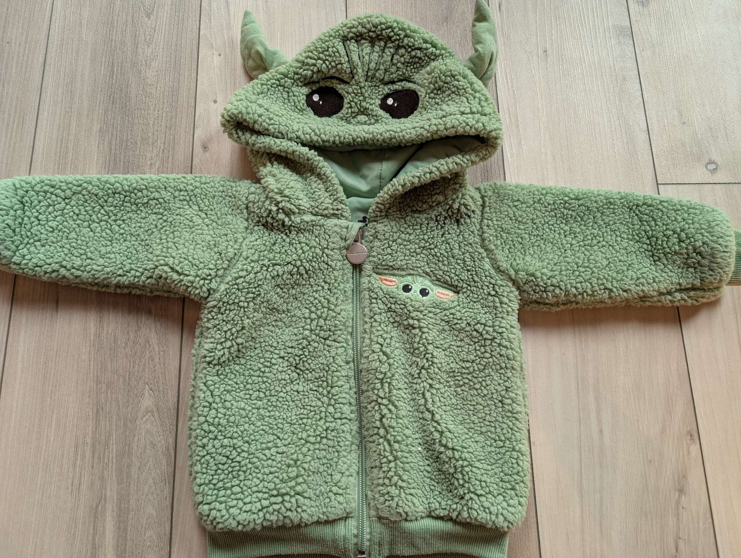 Baby Yoda 12 Month Zip Up Sweater, Kids 12 Month (9-12M)