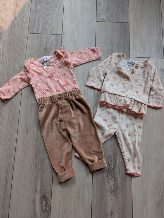 Girls 3-6 Month Outfit Set, Kids 6 Month (3-6M)