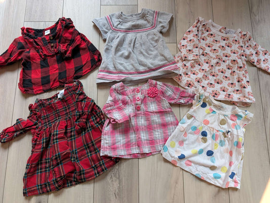 Girls 3-6 Month Fall Tops Set, Kids 6 Month (3-6M)