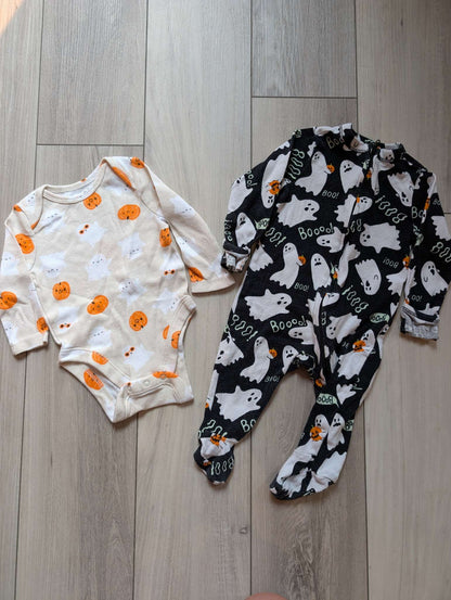Gender Neutral Halloween Grow With Me Set - 0-6 Months, Kids 3 Month (0-3M)