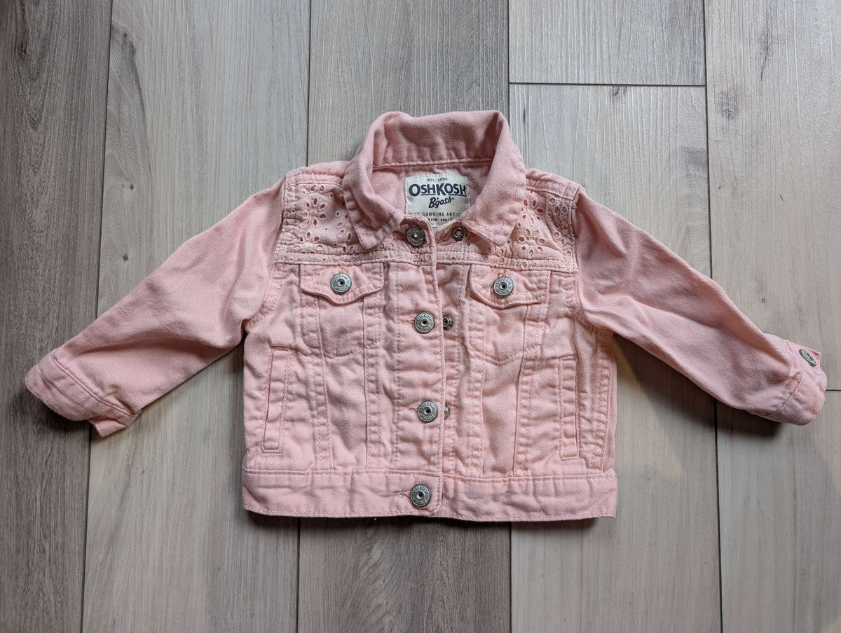 Girls 12 Month OshKosh Pink Jacket, Kids 12 Month (9-12M)
