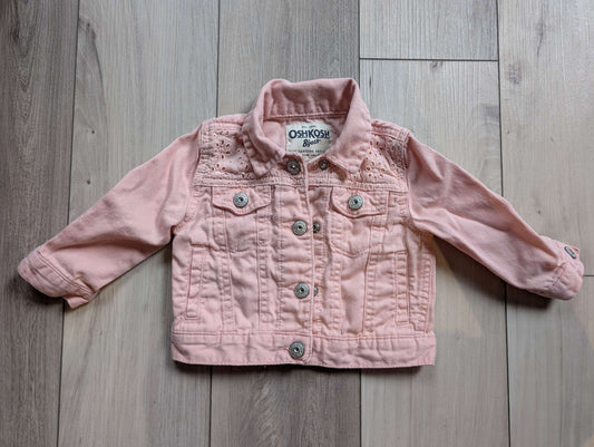 Girls 12 Month OshKosh Pink Jacket, Kids 12 Month (9-12M)