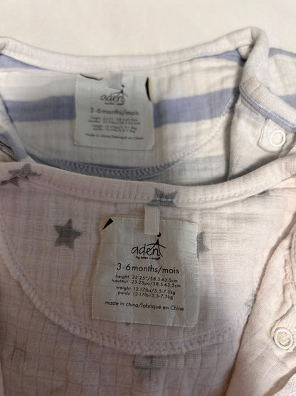 Two Aden & Anais sleepers, Kids 6 Month (3-6M)