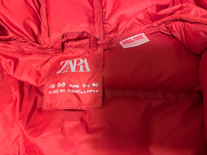 Zara red puffer jacket size 2-3y, Kids 3T