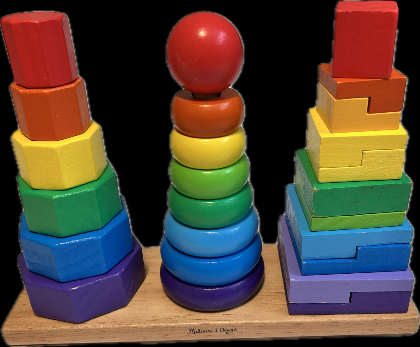 Melissa & Doug geometric shape stacker
