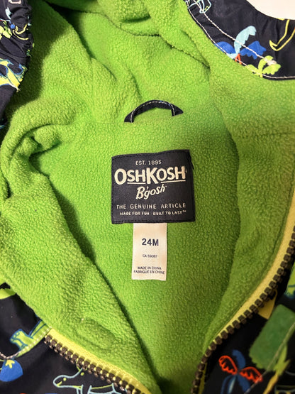 Dinosaur print fleece lined jacket 24M, Kids 24 Month (18-24M)