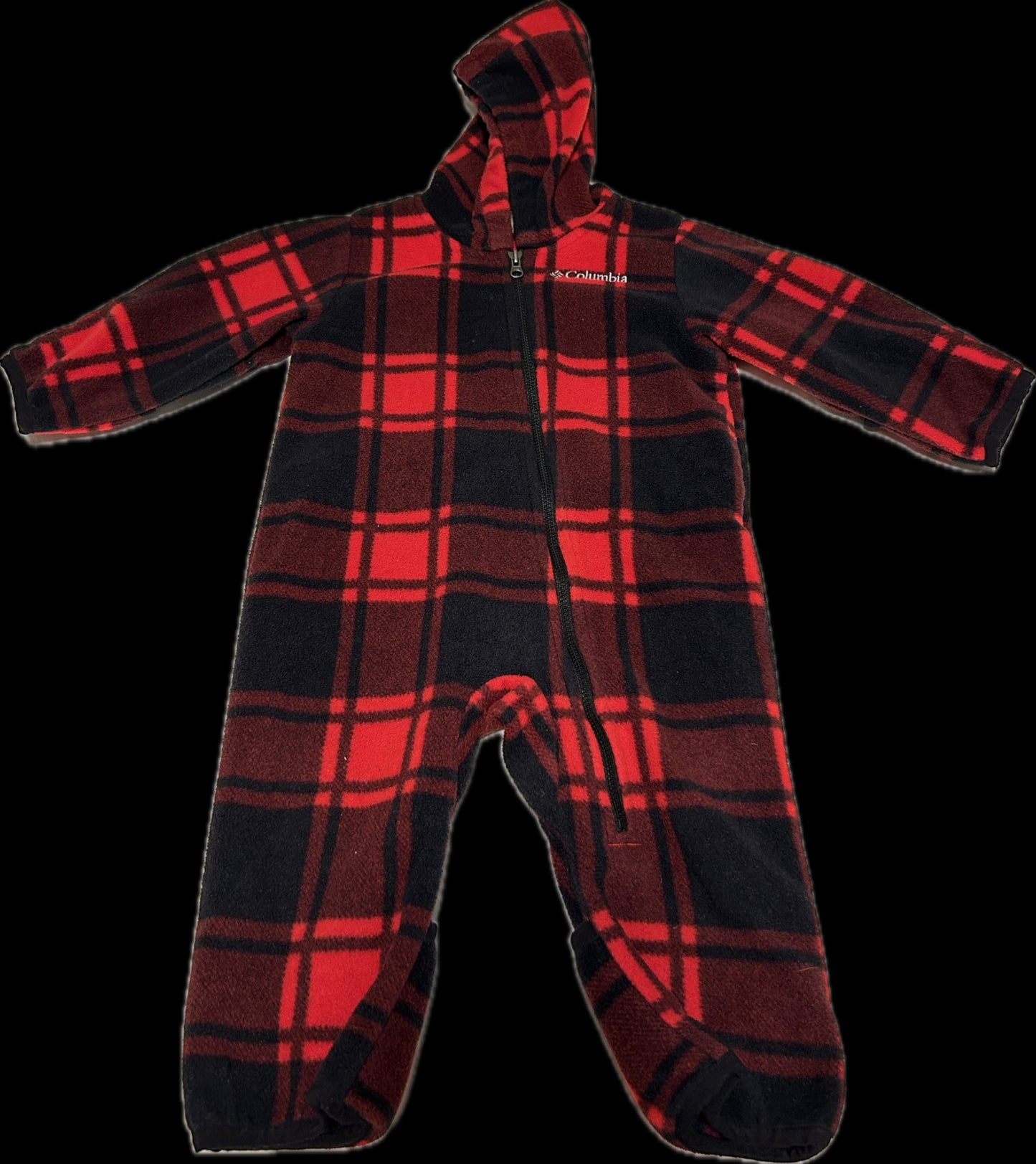 Columbia plaid print fleece bunting suit 6-12 months, Kids 12 Month (9-12M)