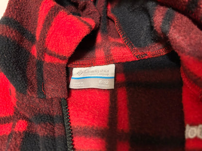 Columbia plaid print fleece bunting suit 6-12 months, Kids 12 Month (9-12M)