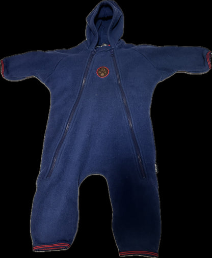 MEC navy fleece bunting suit 6 months, Kids 9 Month (6-9M)
