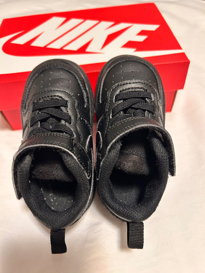 Nike black Court Borough low sneakers size 5C, Shoes 5 (Walkers:12-24 mth)