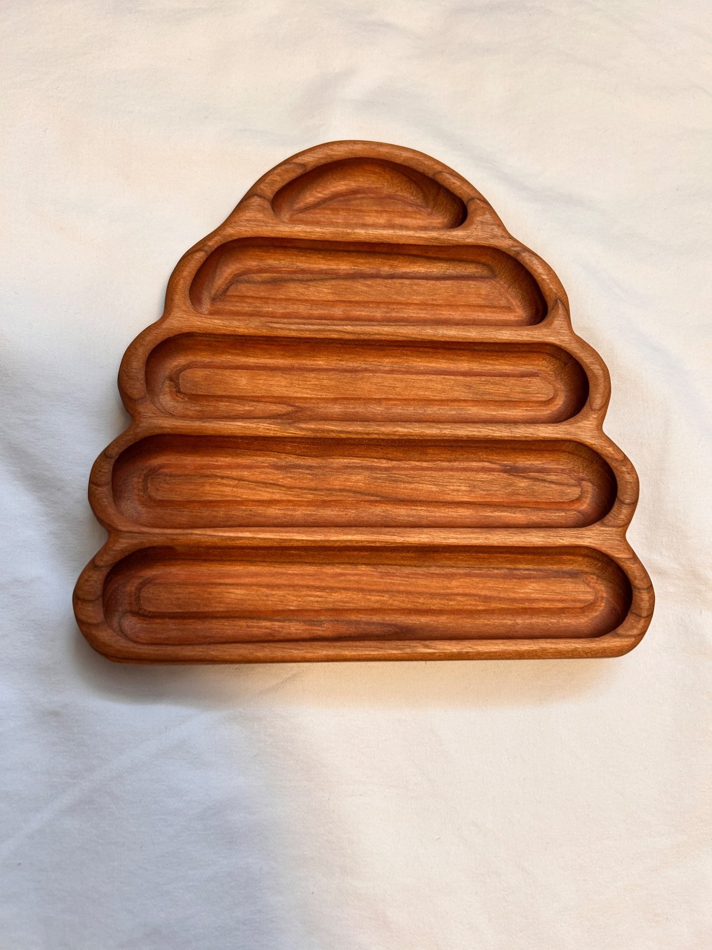 Beehive wood sensory tray