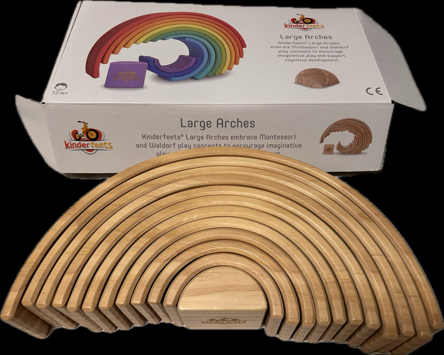 Wood stacking arches