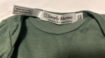 Merino wool top and pants age 6-12 months, Kids 12 Month (9-12M)