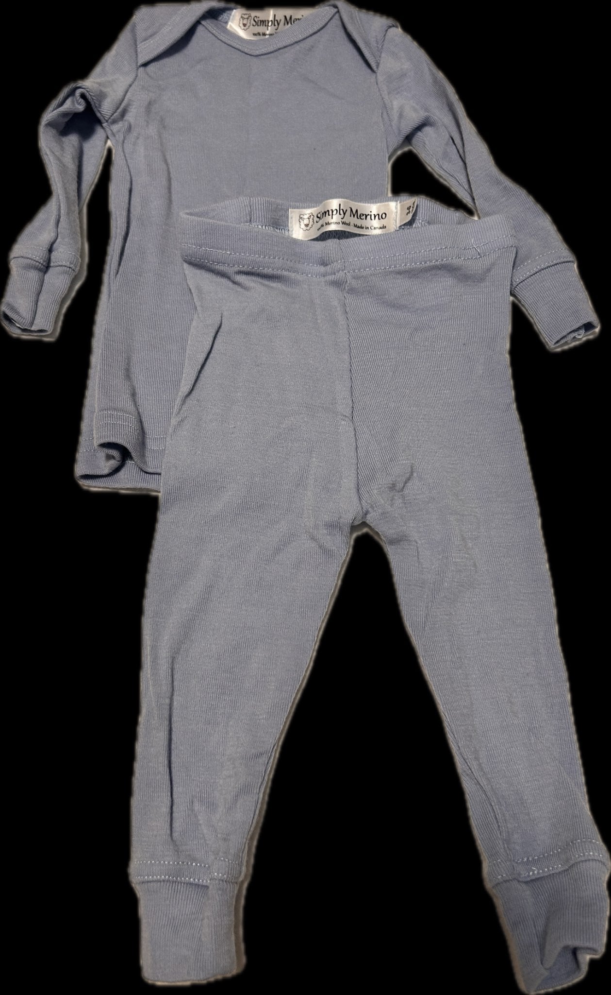 Merino wool top and pants 3-6 months, Kids 6 Month (3-6M)