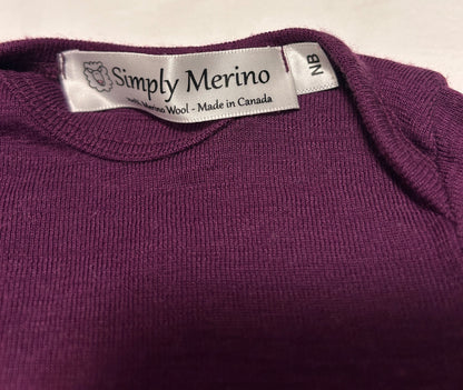 Merino wool sleep gown newborn size, 0-3 Months (Newborn)