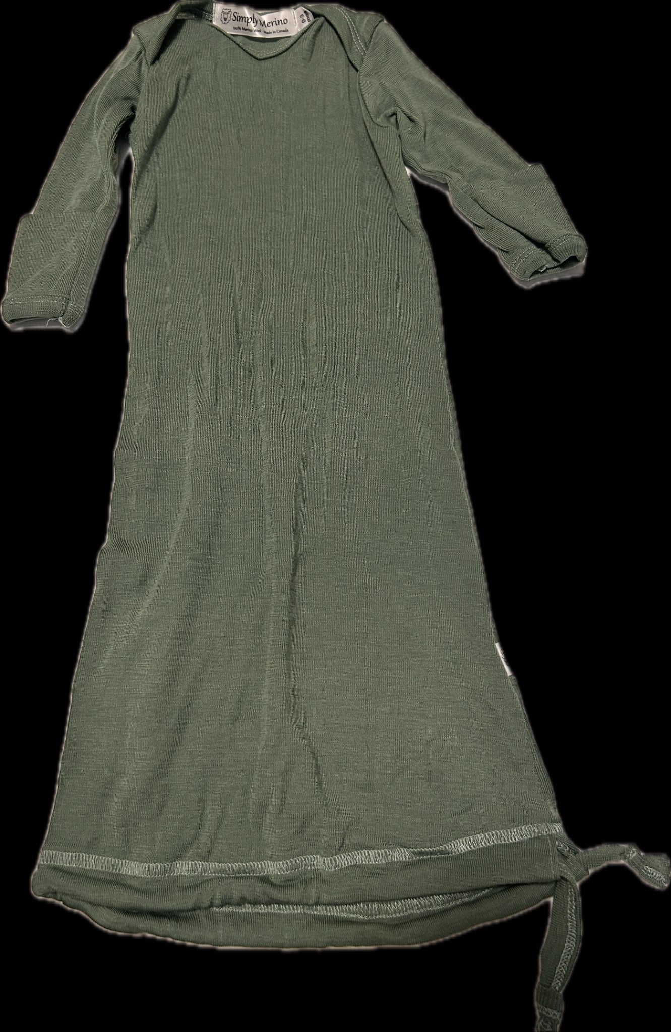 Merino wool sleep gown 0-3 months, 0-3 Months (Newborn)