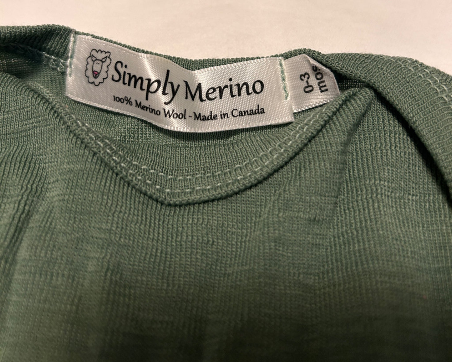 Merino wool sleep gown 0-3 months, 0-3 Months (Newborn)
