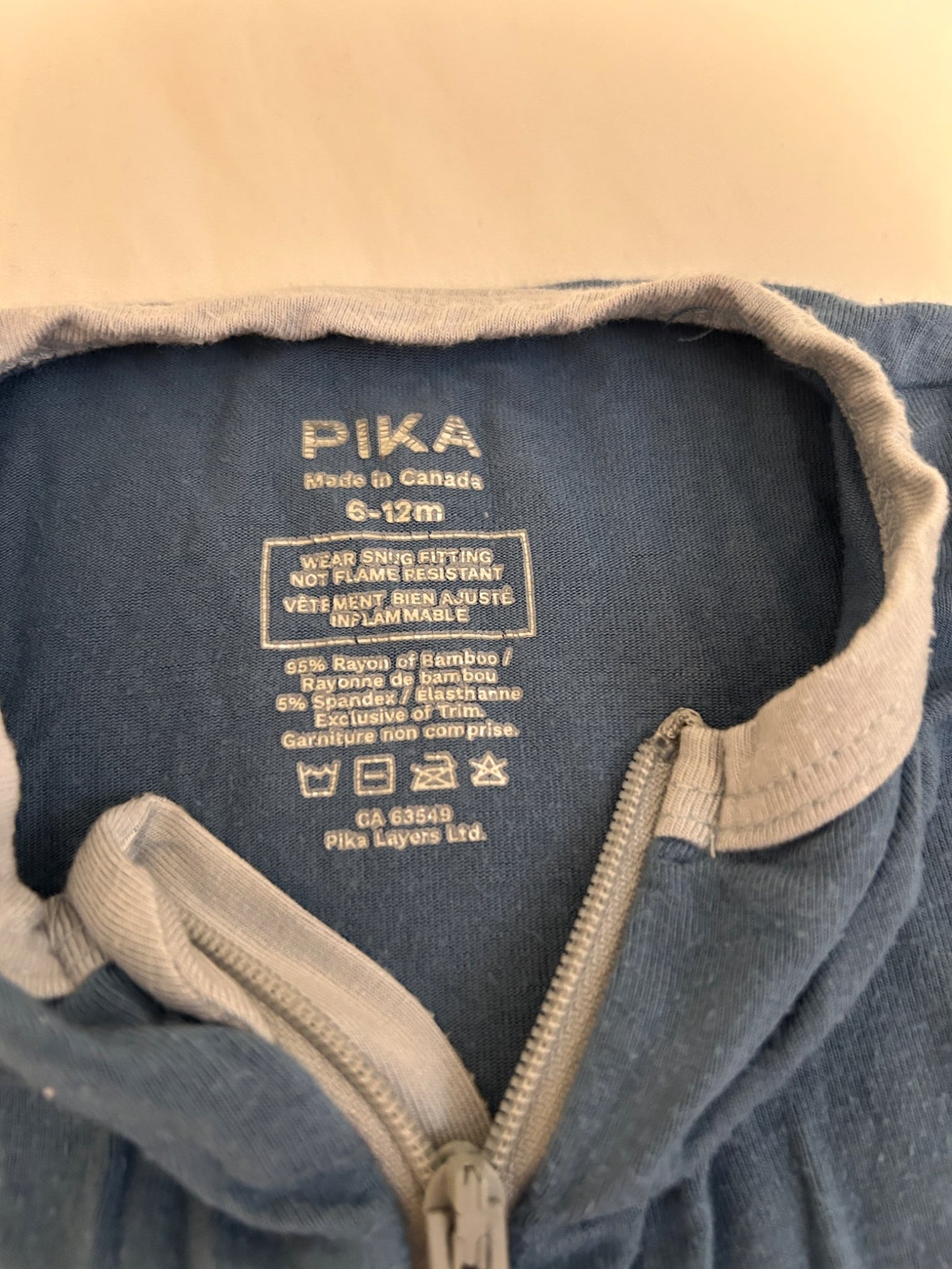 Pika blue romper 6-12M, Kids 12 Month (9-12M)