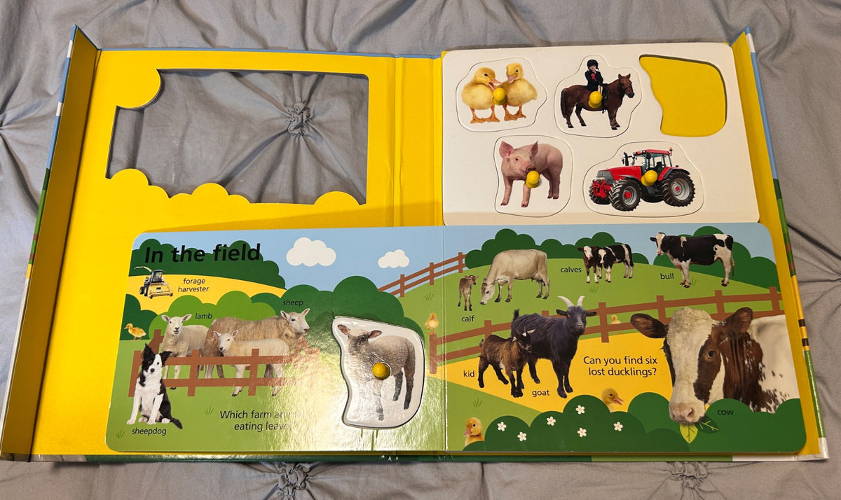 Puzzle and book combo On the Farm