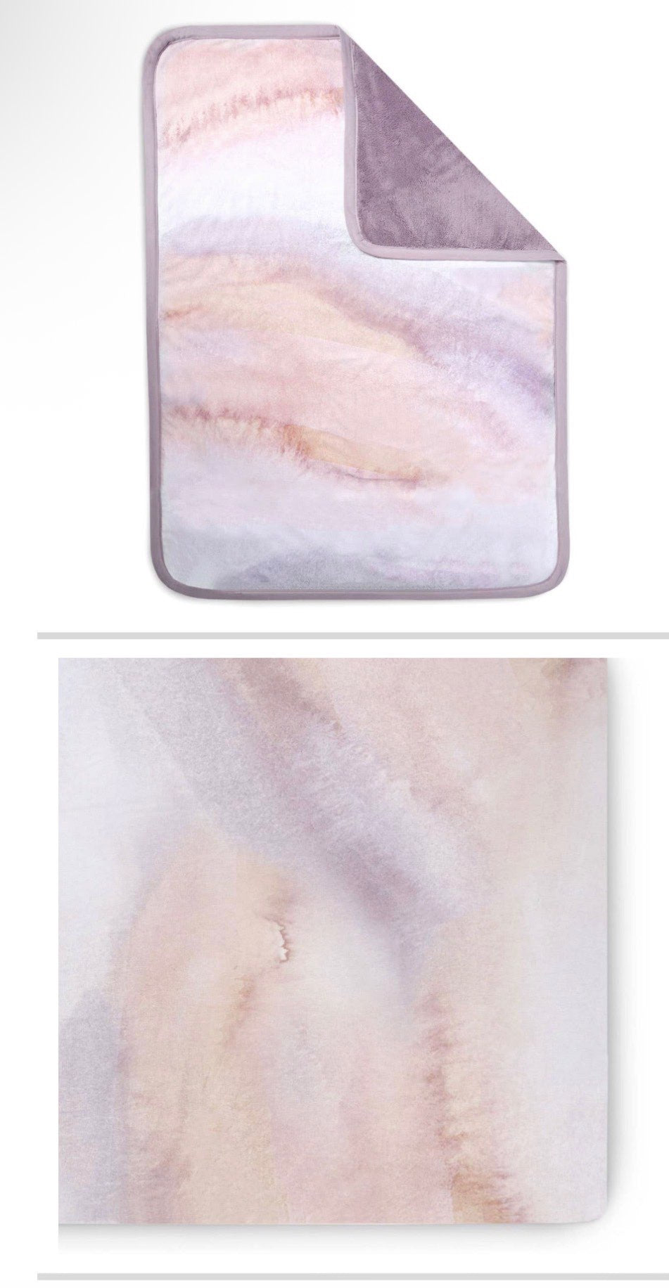 Oilo ombre crib blanket and sheet set