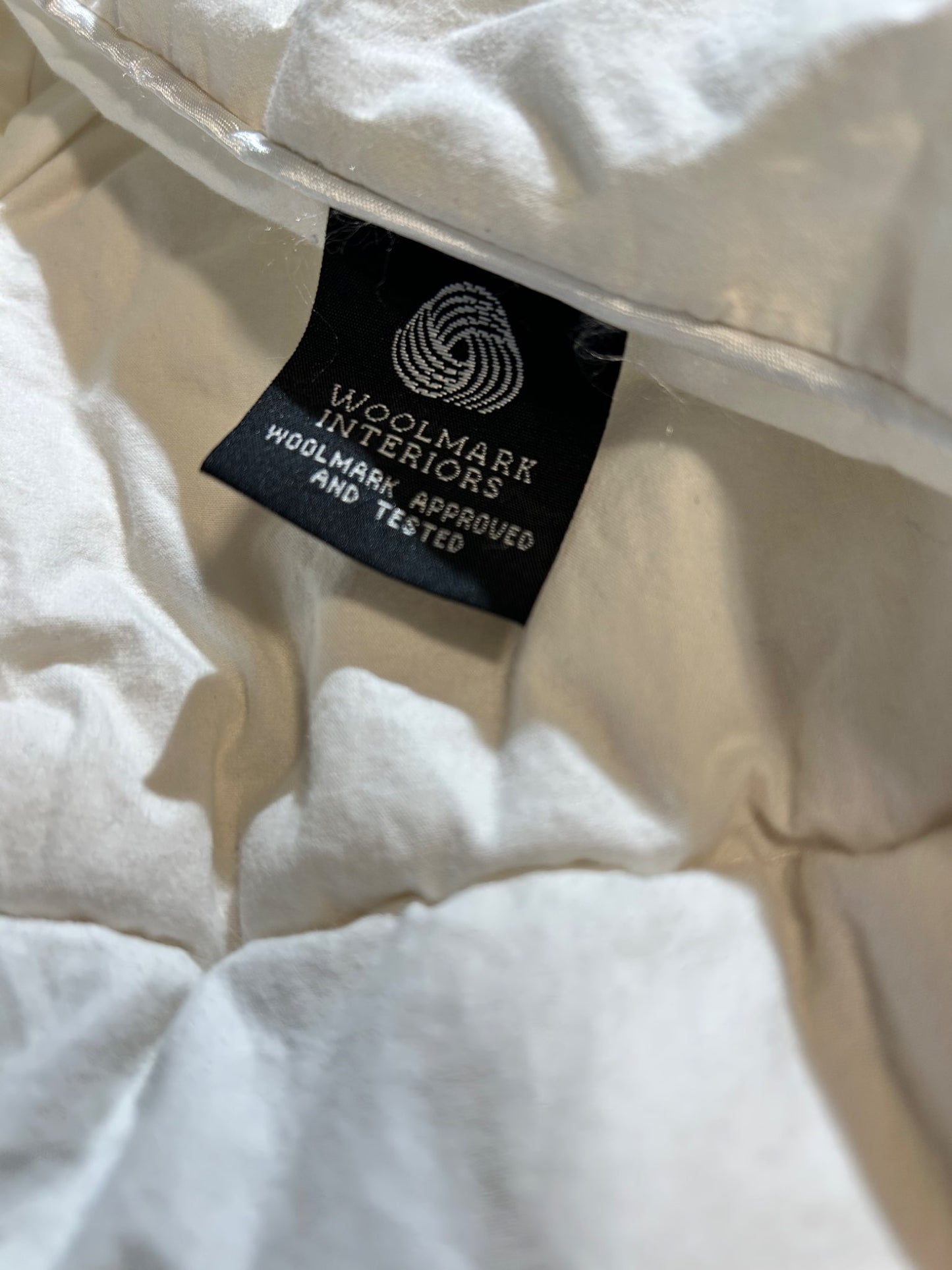 Wool crib comforter