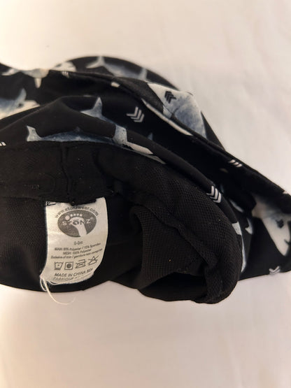 Stonz shark pattern infant sun hat (0-9 months) , Kids 9 Month (6-9M)