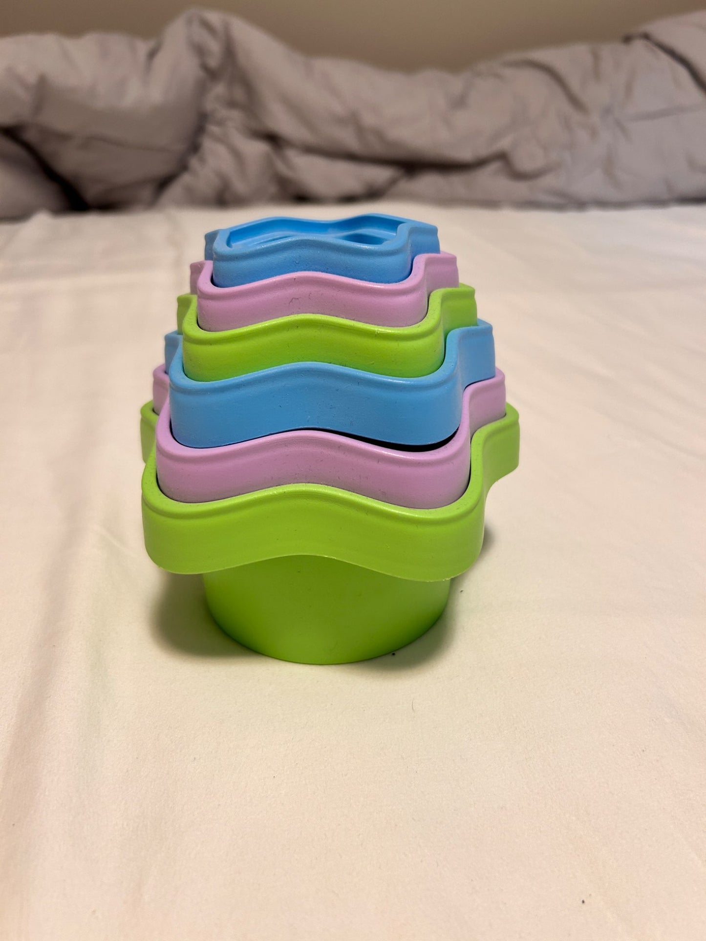 Stack of 6 cups by Green Toys