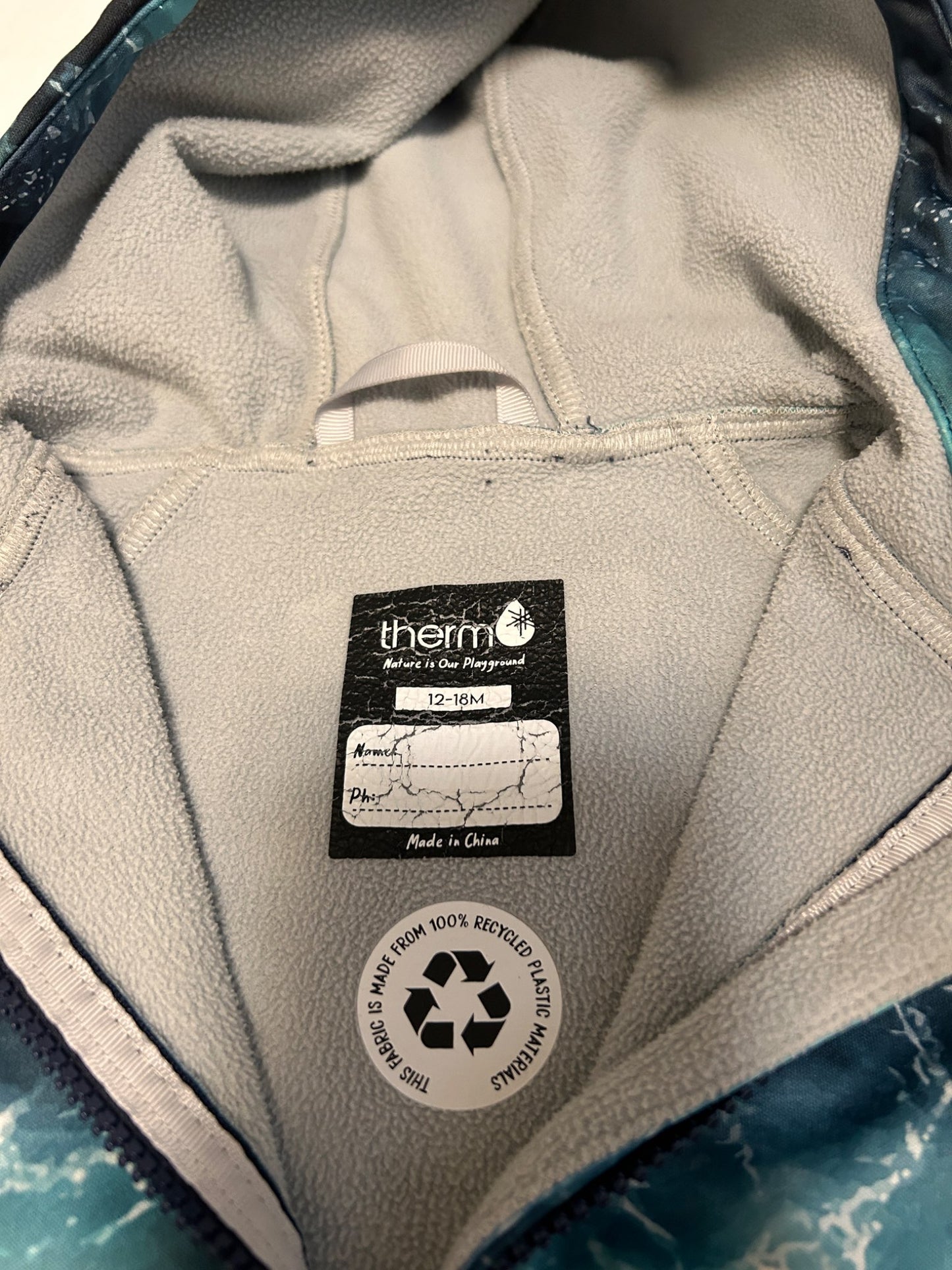 Therm Kids All-weather hoodie , Kids 18 Month (12-18M)