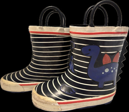 Joe Fresh dinosaur rainboots size 6 (EU 22), Shoes 6 (Walkers:12-24 mth)