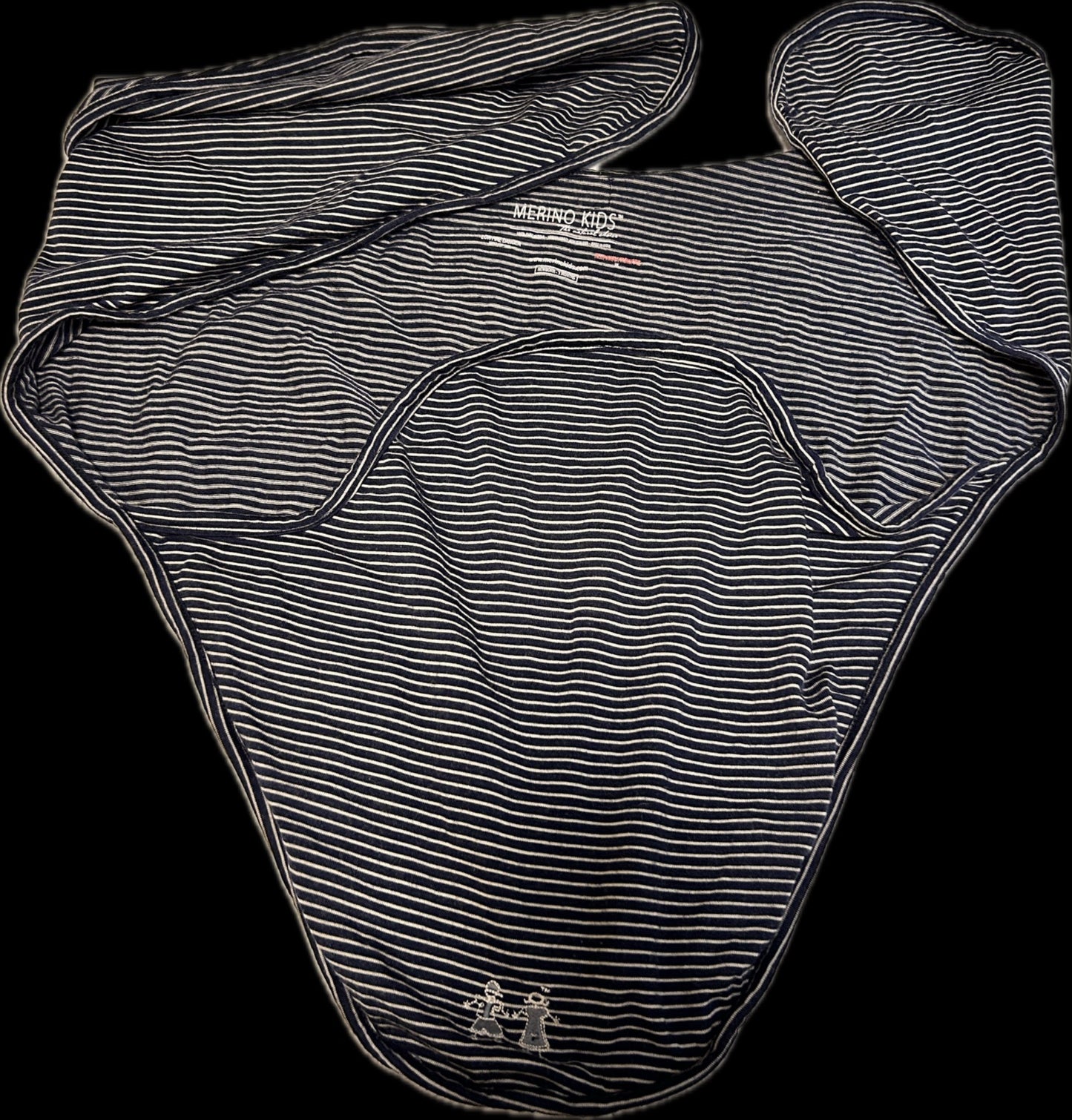Merino wool swaddle and hat, 0-3 Months (Newborn)
