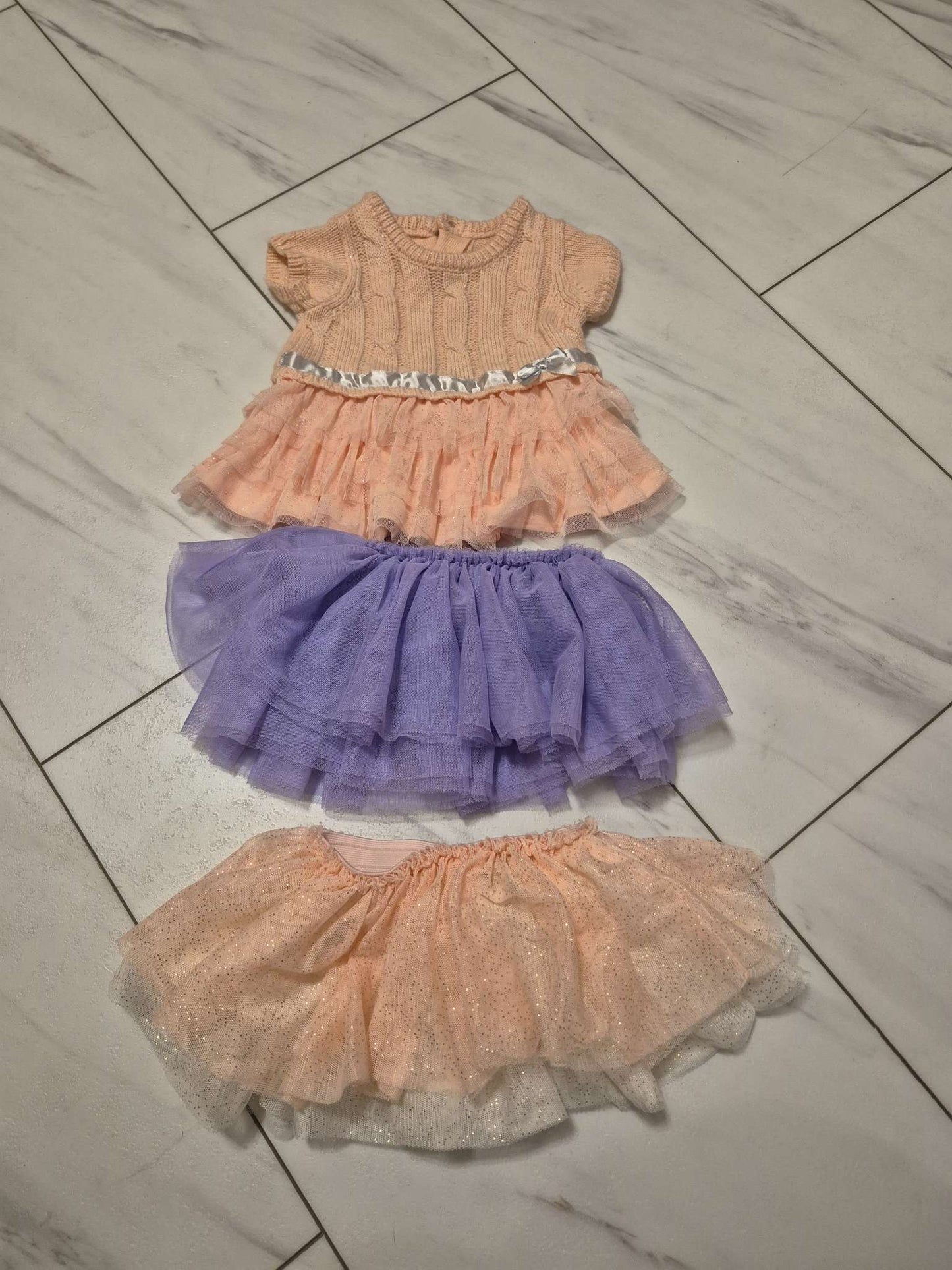 Tutu Bundle, Light Pink, Purple, 0-3M, Kids 3 Month (0-3M)