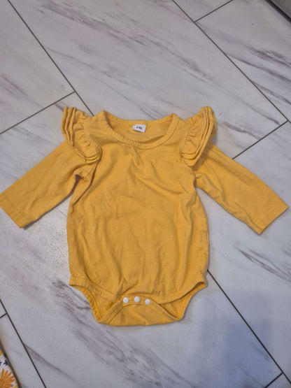 Sunflower Outfit Bundle, Yellow/Orange, 6-9M, Kids 9 Month (6-9M)