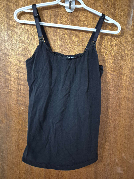 Black, Grey Nursing Tank Tops, Medium, Maternity M (8-10)