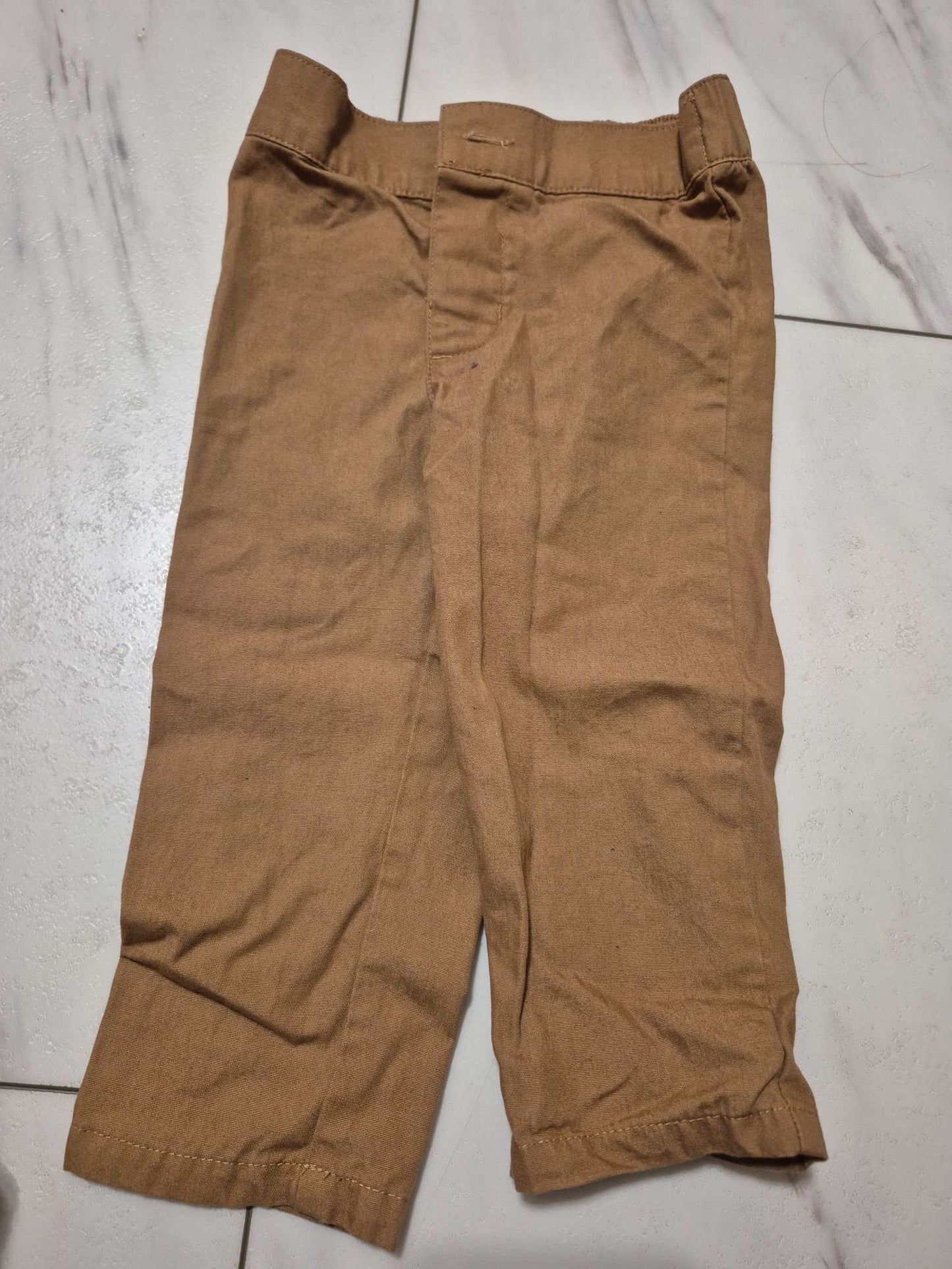 Striped Shirt, Brown Pants, Carters, 9-12M, Kids 12 Month (9-12M)