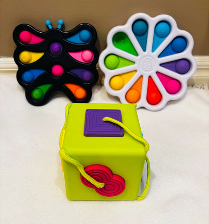 Fat Brain Toys Sensory & Fine Motor Toy Bundle – 3 Pieces