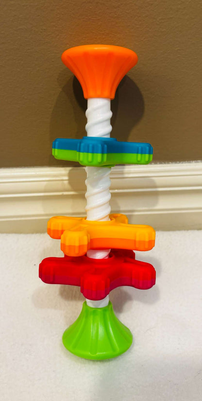 Fat Brain Toys MiniSpinny, Oball & Halilit Baby Toy Bundle – 3 Pieces