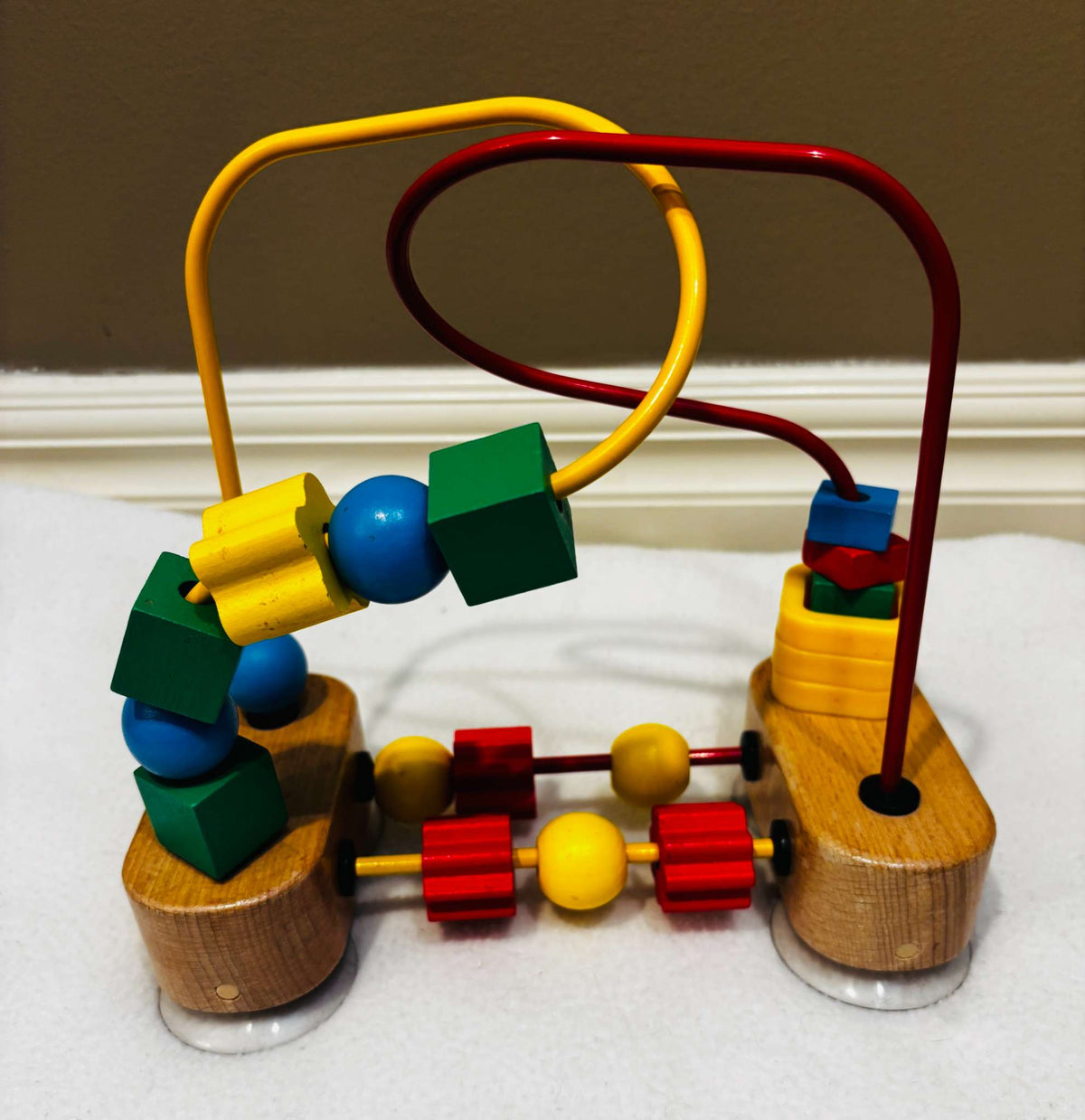 Melissa & Doug First Bead Maze – Wooden Baby Activity Toy