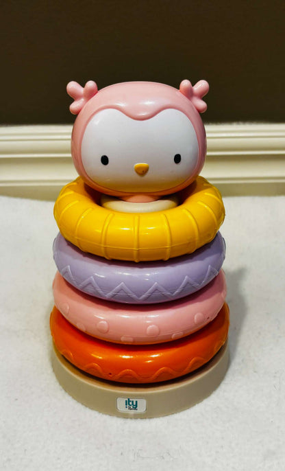 ity by Ingenuity Cutie Stacks Owl – Baby Stacking Ring Toy