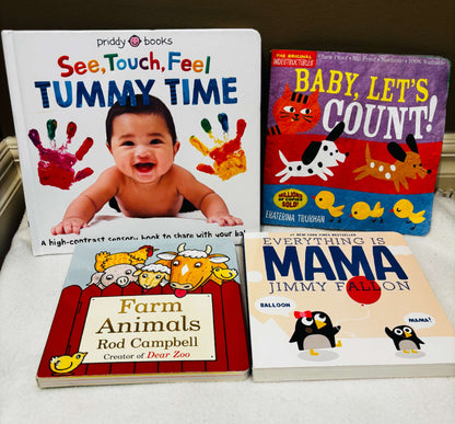 Baby Board & Sensory Book Bundle – 4 Books (Priddy, Indestructibles & More)